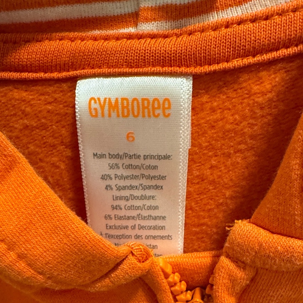 Gymboree Vibrant Orange Hoodie - Picture 2 of 3